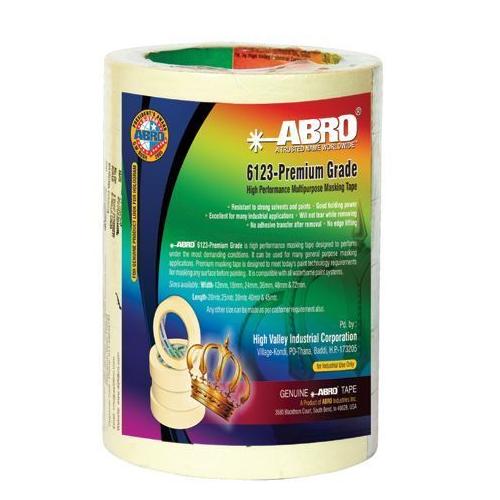 Abro Masking Tapes 1 Inch x 20 Mtr (Pack of 6 Pcs)