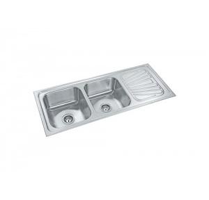 Parryware  48x20x8 In Double Bowl Kitchen Sink, C856071