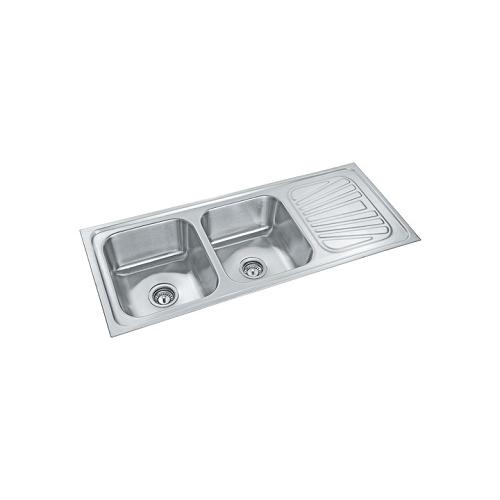 Parryware  48x20x8 In Double Bowl Kitchen Sink, C856081