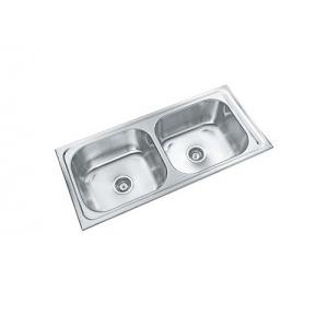 Parryware  40x20x8 In Double Bowl Kitchen Sink, C855971