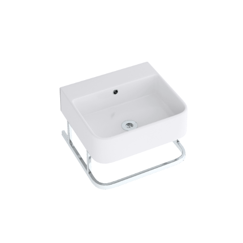 Hindware Element Designer Wash Basin with Towel Rail, 91057