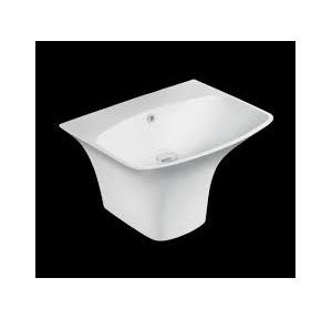 Hindware Wash Basin 91075 Berlin Integrated Pedestal 560X470X390 mm