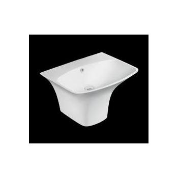 Hindware Wash Basin 91075 Berlin Integrated Pedestal 560X470X390 mm