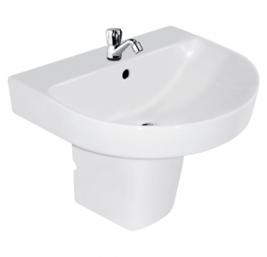 Hindare Cedar Half Pedestal Wash Basin, 91115