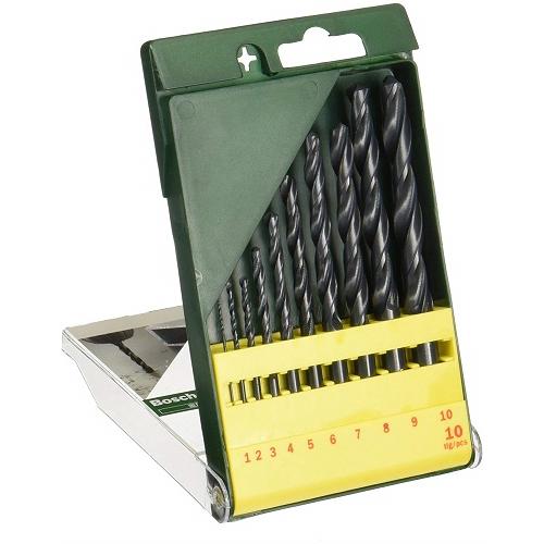 Bosch HSS-R Metal Drill Bit Set 2607019442 1-10 MM Pack of 10