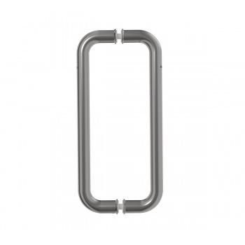 Dorma Door Handle XL-C 3002A D Type Pull 300x22mm Satin Stainless Steel SS 304 Pack of 2