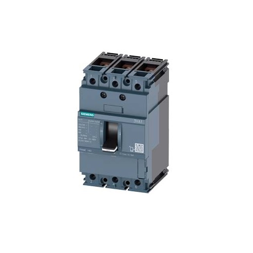 Siemens Sentron MCCB, 160 A, 3 Pole, 3VA1116-5ED32-0AA0