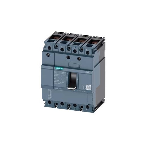 Siemens Sentron MCCB, 125 A, 4 Pole, 3VA1112-3ED42-0AA0