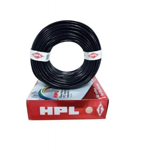 HPL 2.5 Sq.mm Black Insulated Unsheathed Industrial Cables, HHR000250100 (100 mtr)