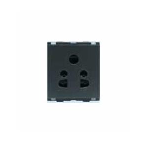 L&T 2/3 Pin 6A Entice Socket, CB91202CG06