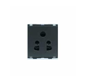 L&T 2/3 Pin 6A Entice Socket, CB91202CG06
