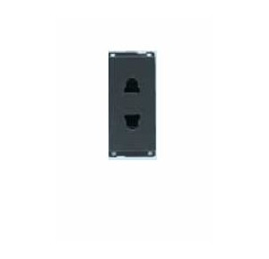 L&T 2 Pin 6A Entice Euro Type Socket, CB91101CG06