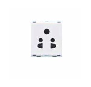 L&T 2/3 Pin 6A Entice Socket, CB91202CW06