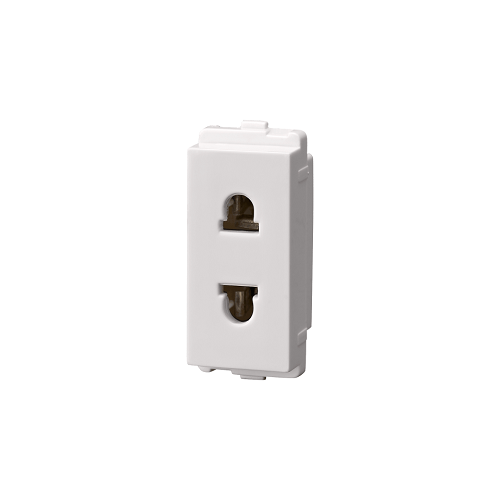 L&T 2 Pin 6A Entice Euro Type Socket, CB91101CW06