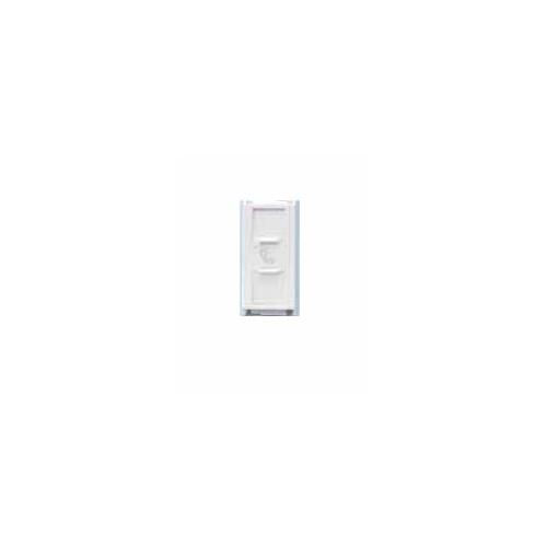 L&T 1M Entice Telephone Socket with Shutter Twin RJ11, CB91201TW11