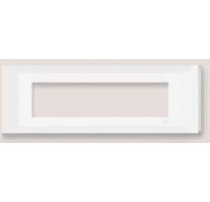 L&T 8M Entice Modular Cover Plate With Grid Frame Horizontal, CB91308FW00