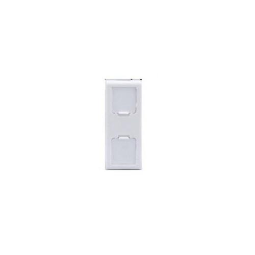 L&T 1M ORIS Twin RJ 11 Shuttered Data Socket, OT12W11