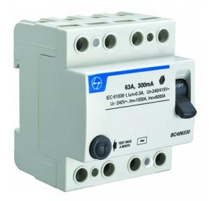 L&T 63A 4P 300mA RCCB, BC406330