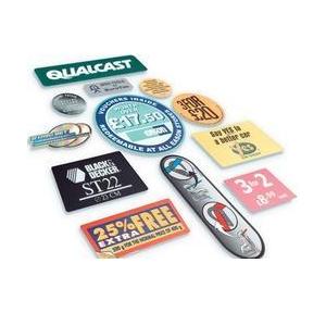 Helmet Plastic Sticker, 1x2 Inch (Pack of 88 Pcs)