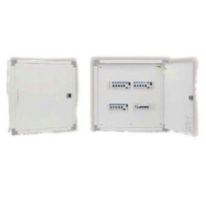 L&T 8 Way IP43 Double Door Horizontal PPI Distribution Board, PHP308DDB