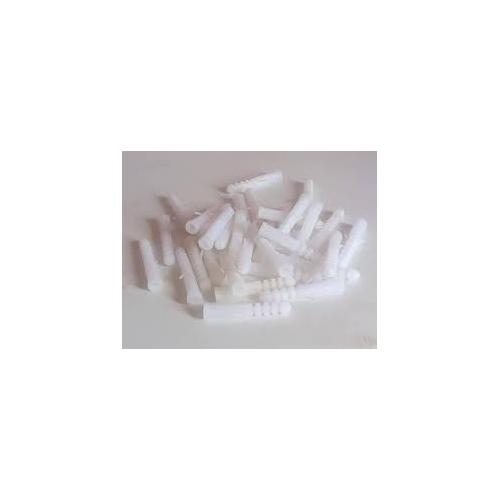 Rawl Plugs Plastic 6 MM Length 35 MM (Pack of 50 Pcs)