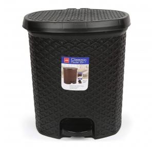 Cello Dustbin Black Color Plastic 6 Ltr