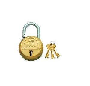 Godrej 3 Keys 8 Lever Deluxe Hardened Navtal Padlock, 3282