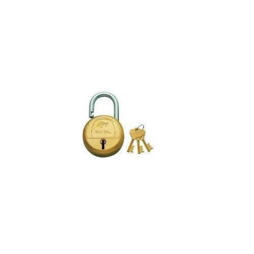 Godrej 3 Keys 8 Lever Deluxe Hardened Navtal Padlock, 3282