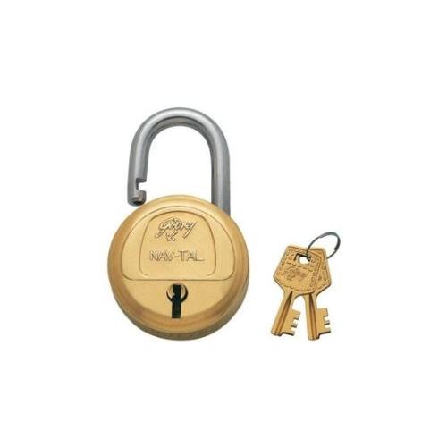 Godrej 2 Keys 8 Lever Hardened Navtal Padlock, 3281