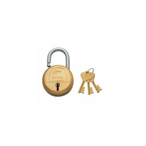 Godrej 3 keys 6 Lever Navtal Padlock, 3279