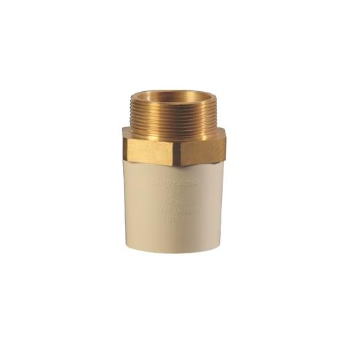 Supreme CPVC Male Threaded Adapter (Brass), 20 mm
