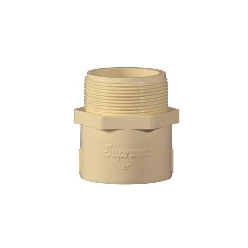 Supreme CPVC Male Threaded Adapter (Plastic), 15 mm
