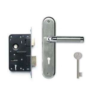 Godrej Oliver Satin Combipack with 6 Lever Mortise Lock, 8082