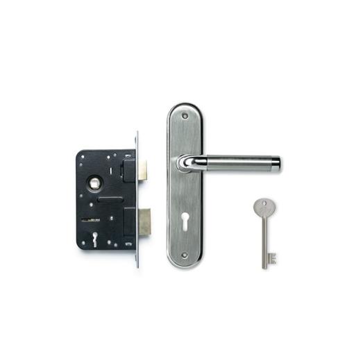 Godrej Oliver Satin Combipack with 6 Lever Mortise Lock, 8082