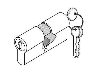 Dorma Euro Profile Cylinder 5Pin EPC Both Side Key Stain Nickel Plated Finish 60mm XL-C 2010A