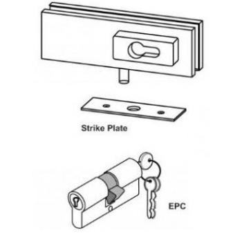 Dorma Lock XL-C 4011A Corner With EPC