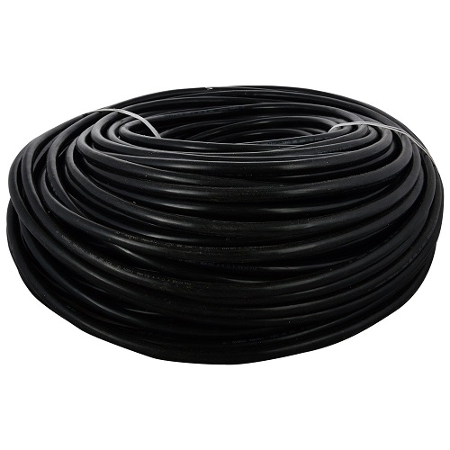 Polycab 2.5 Sqmm 2 Core PVC Insulated Industrial Flexible Cable, 100 mtr (Black)