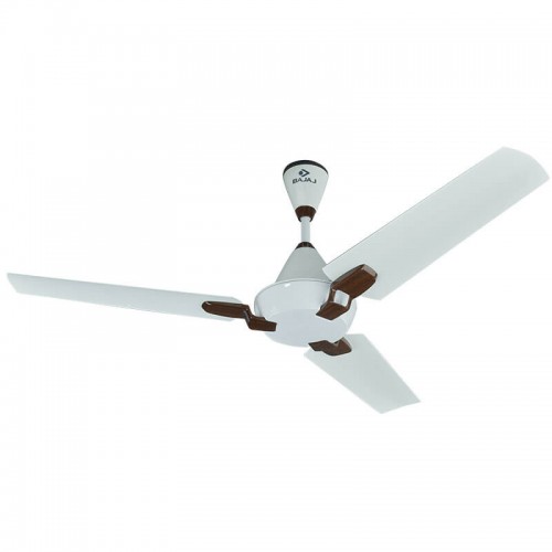 Bajaj Ornio 1200 mm Ceramic White Wood Ceiling Fan