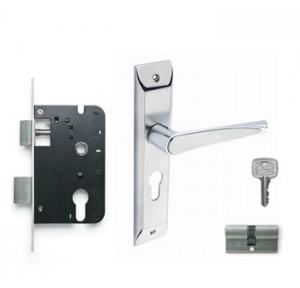 Godrej 200mm Door Handle Set With Lock Body 2C, 6689