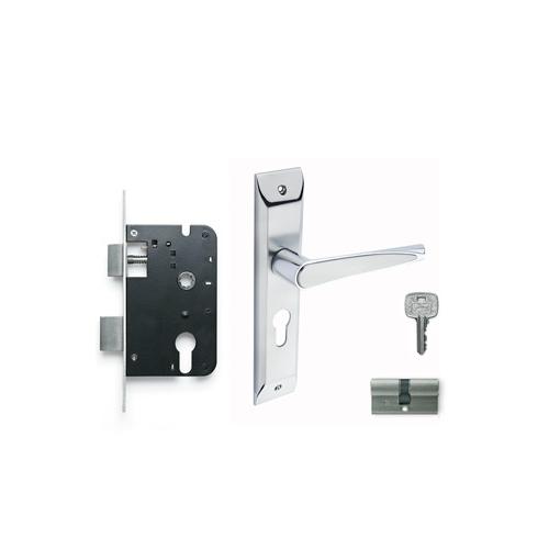 Godrej 200mm Door Handle Set With Lock Body 2C, 6689