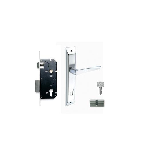 Godrej 240mm Door Handle Set With Lock Body 2C, 6687