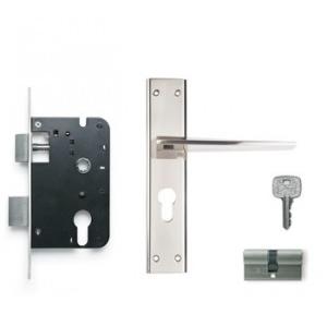 Godrej 200mm Door Handle Set With Lock Body 2C, 6762