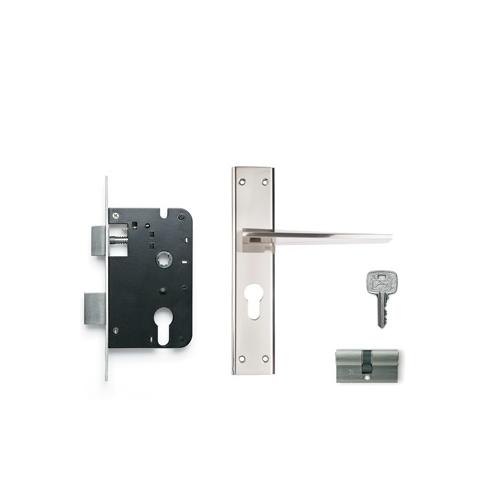 Godrej 200mm Door Handle Set With Lock Body 2C, 6762