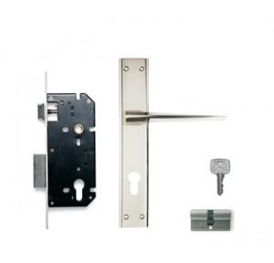Godrej 240mm Door Handle Set With Lock Body 1CK, 6761