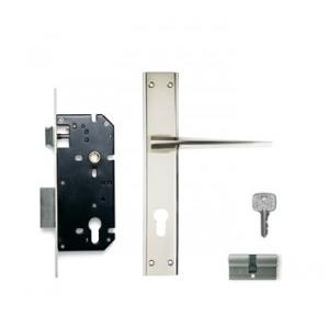 Godrej 240mm Door Handle Set With Lock Body 2C, 6760