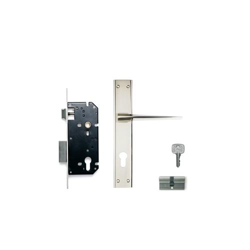 Godrej 240mm Door Handle Set With Lock Body 2C, 6760