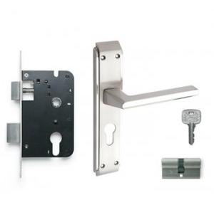 Godrej 200mm Door Handle Set With Lock Body 2C, 6756