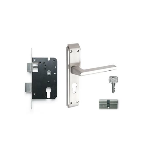 Godrej 200mm Door Handle Set With Lock Body 2C, 6756