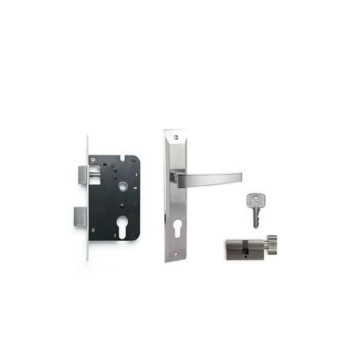 Godrej 200mm Door Handle Set With Lock Body 1CK, 7117