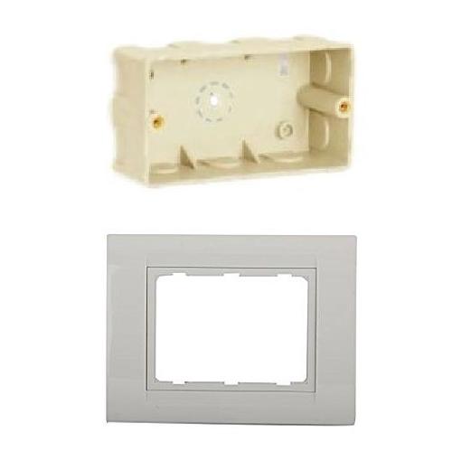 Anchor Roma 3M Concealed Plastic Box (21306) With Tresa Plate (30238WH)